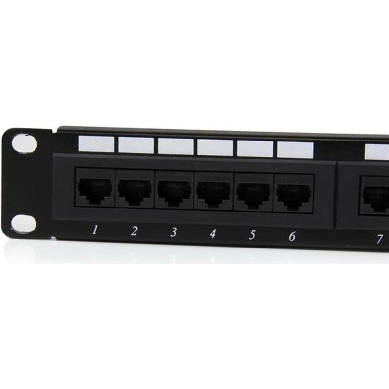 StarTech 24-port Cat6 UTP 1U RJ45 Patchpanel, sort