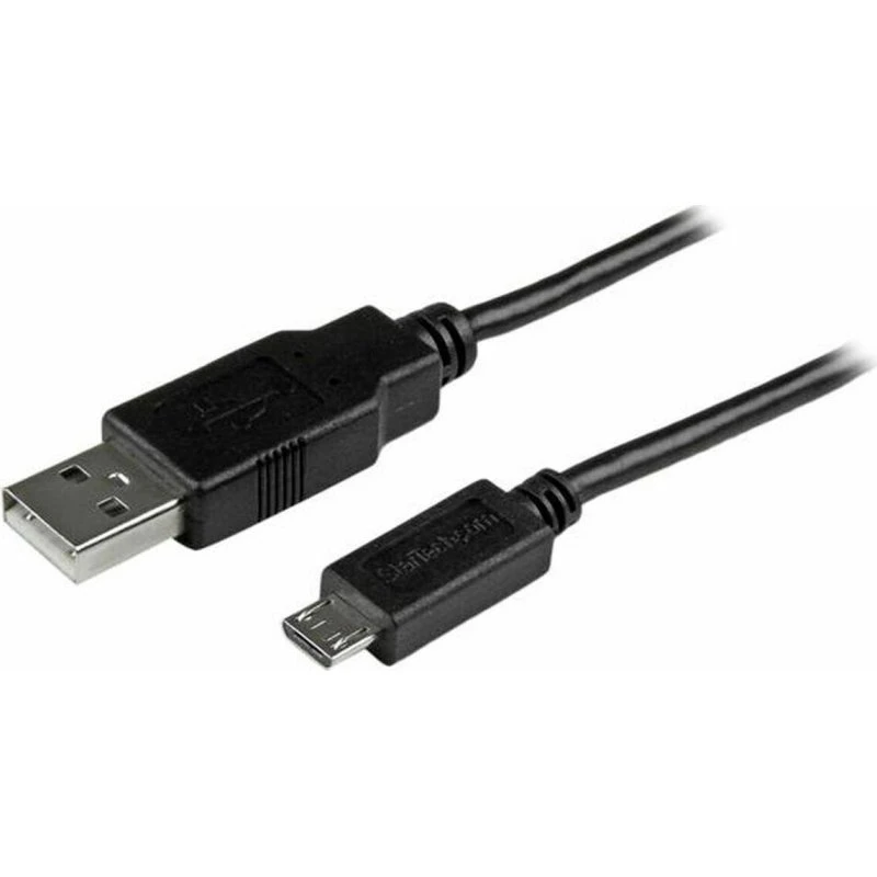 StarTech 1 m Slim Micro-USB til USB-A kabel, sort