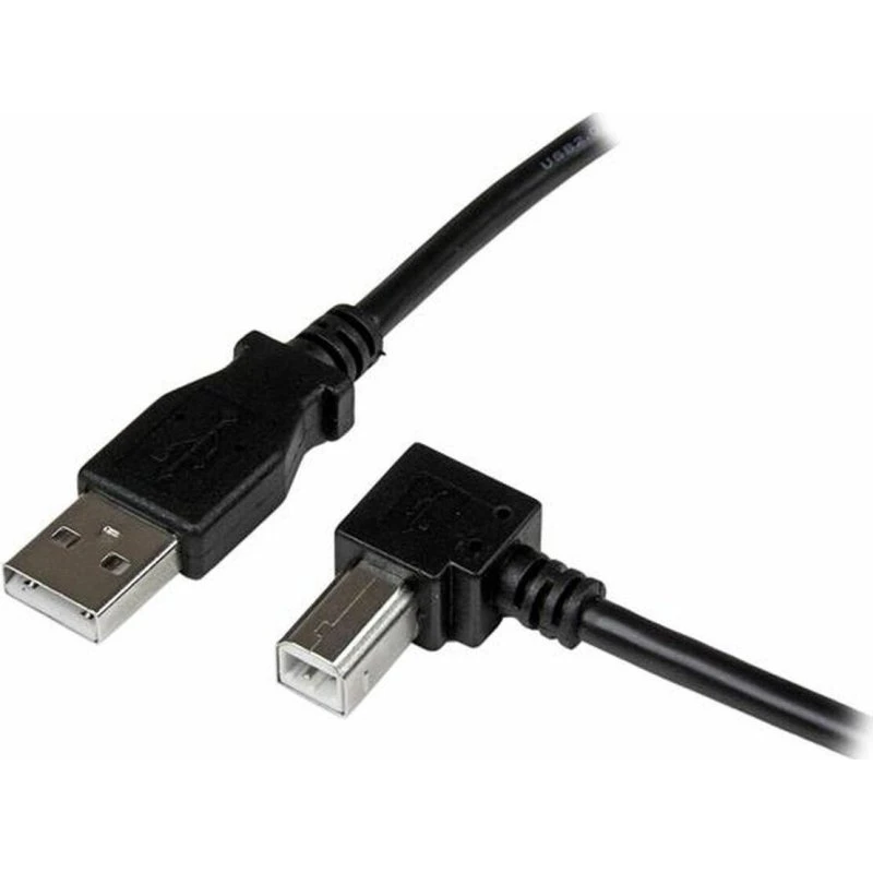 StarTech USB 2.0 A til vinklet B-kabel 2 m (sort)