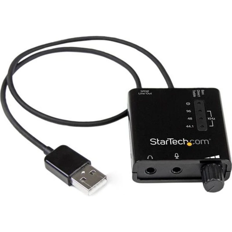 StarTech USB 2.0 Eksternt Lydkort ICUSBAUDIO2D (Sort)