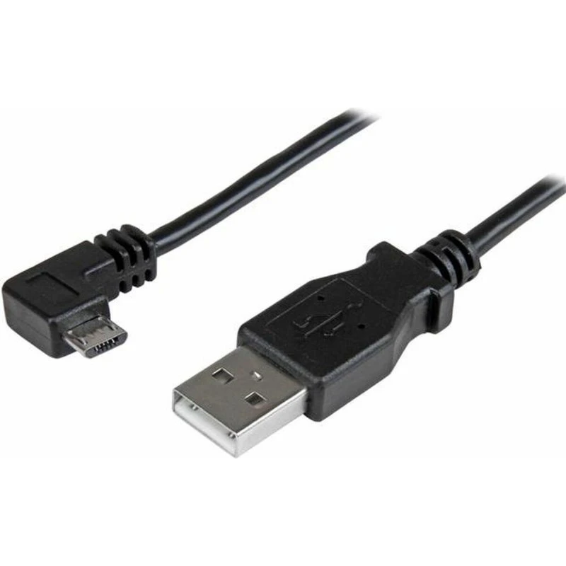 StarTech USB-A til Micro-USB vinkelkabel 1 m – Sort
