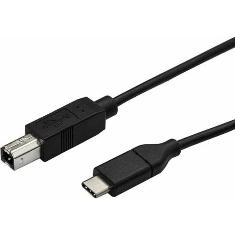 StarTech USB-C til USB-B kabel 50 cm - USB 2.0, sort