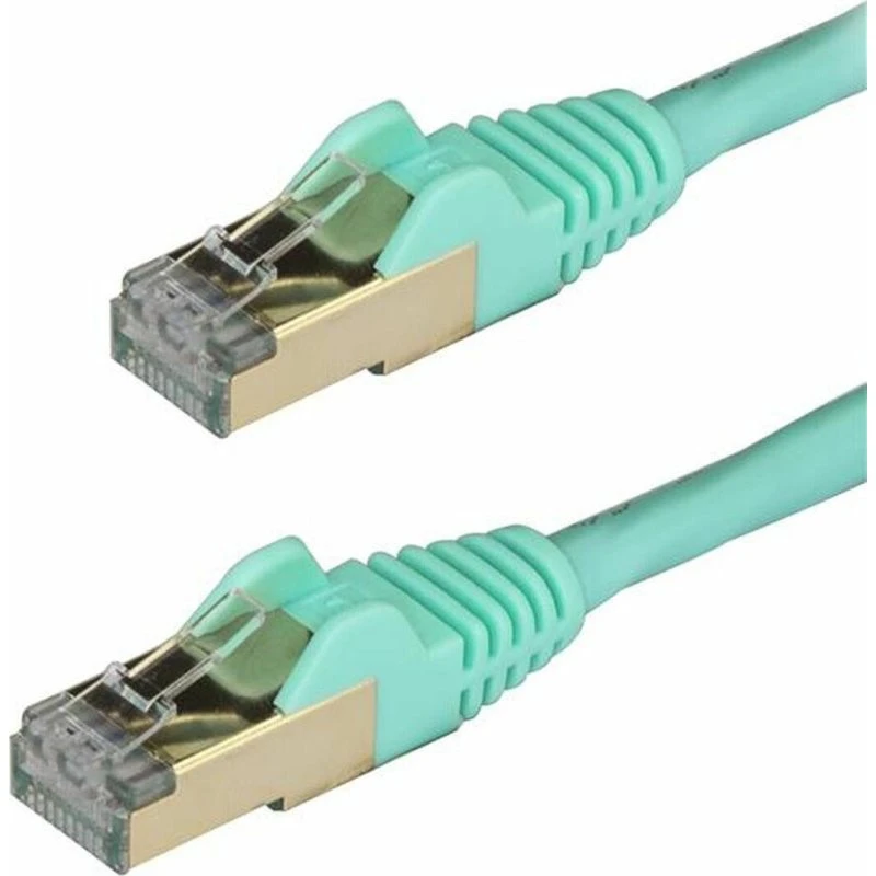 StarTech.com 3 m CAT6a STP Patchkabel - Aqua, 10GbE, 100W