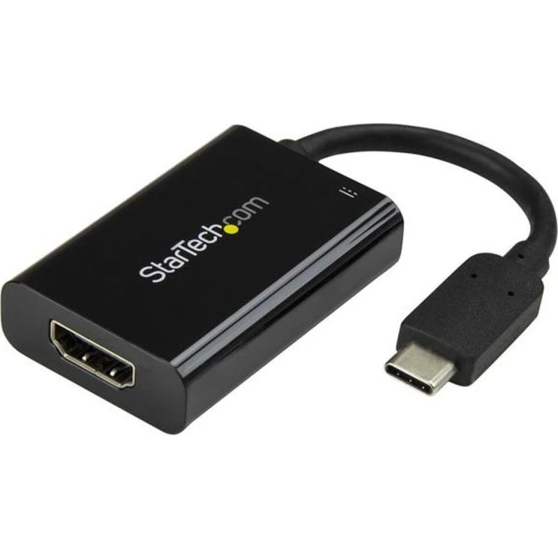StarTech USB-C til HDMI 4K60 med 60W Power Delivery - Sort