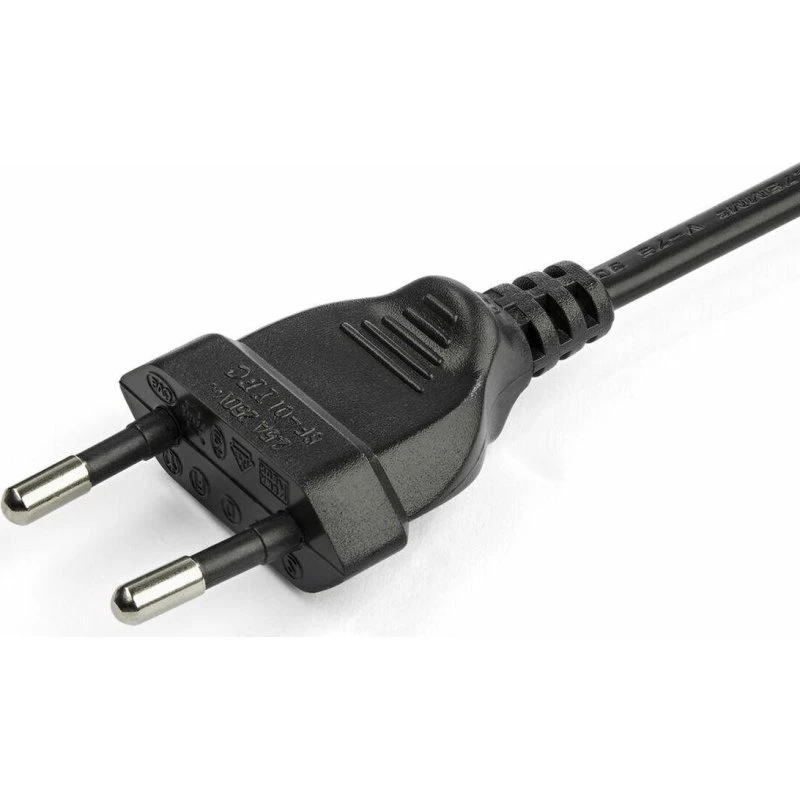 StarTech 2 m C7 strømkabel (Europlug til IEC C7) - sort