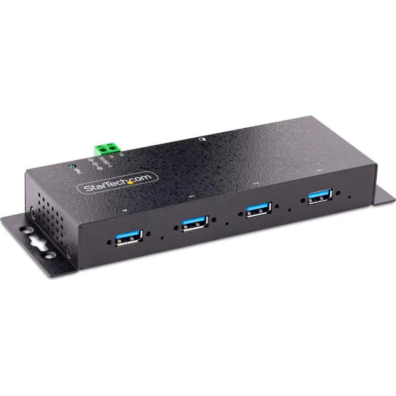 StarTech 4-port industriel USB 3.0 hub – robust, DIN-/væg-/desk