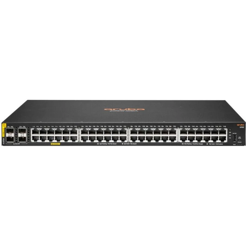 HPE Aruba 6100 48G PoE+ 4SFP+ 370W, 1U