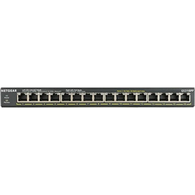 Netgear GS316PP 16-port Gigabit PoE+ switch (183W)