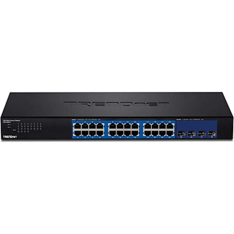 TRENDnet TEG-30284 28-port Web Smart Switch (24x1Gb,4x10Gb)
