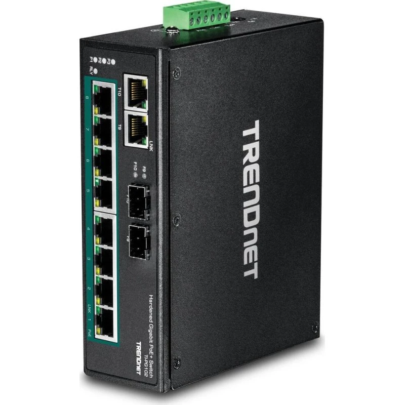 TRENDnet TI-PG102 10-port Gigabit PoE+ Switch (240W)
