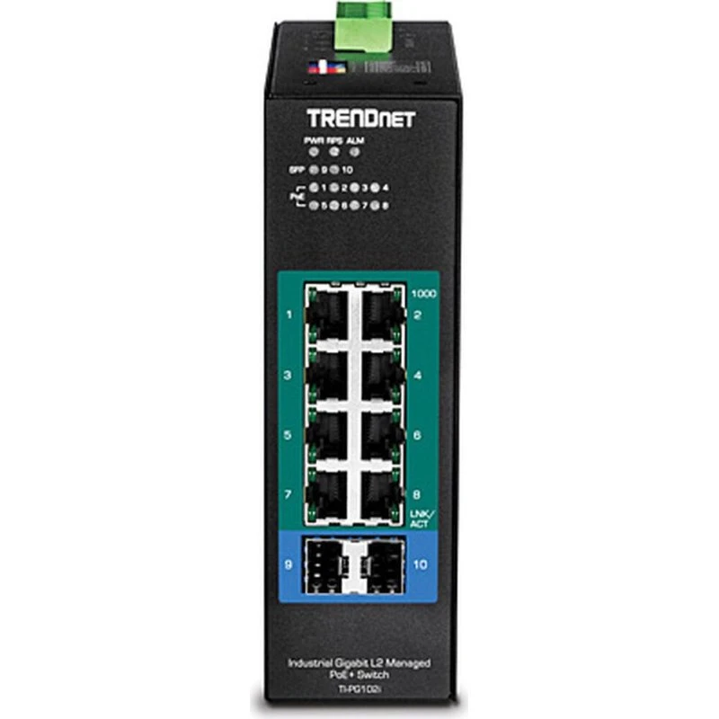 TRENDnet TI-PG102I – 10-port Gigabit PoE+ switch