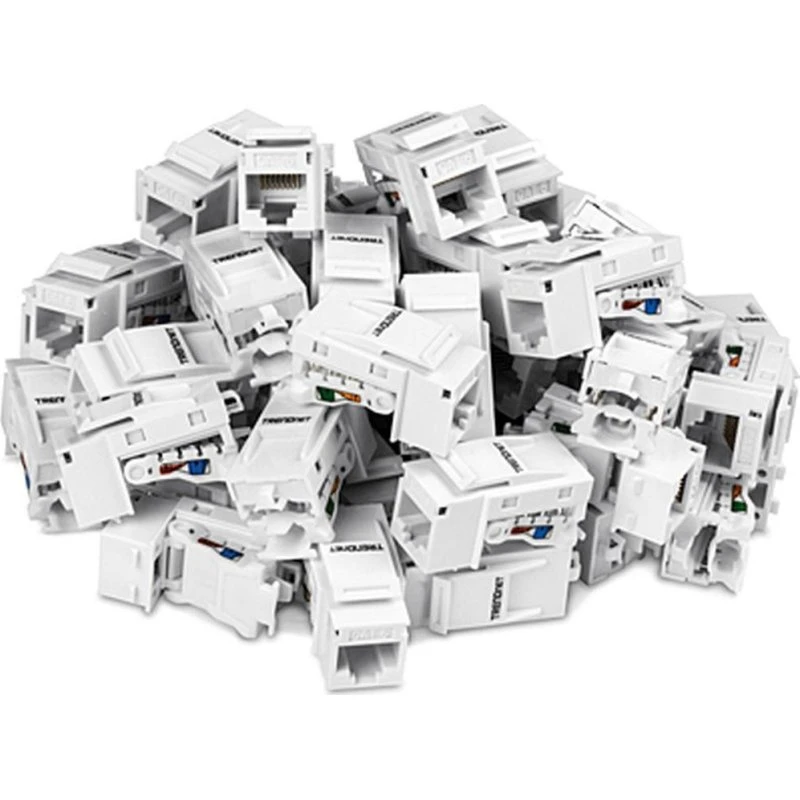 TRENDnet TC-K50C6 CAT6 RJ45 modulindlæg 50 stk. hvid