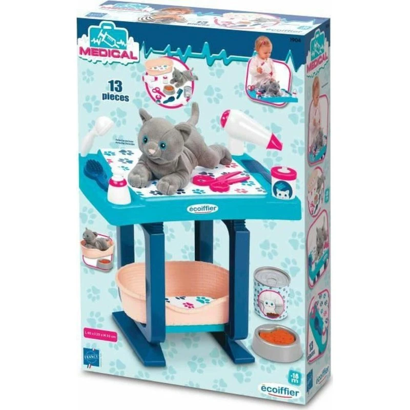 Ecoiffier Veterinært legesæt 13 dele (18+ mdr.)