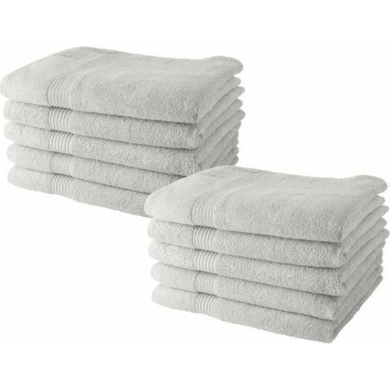 Håndklædesæt TODAY 10 dele – Hvid 50×90 cm