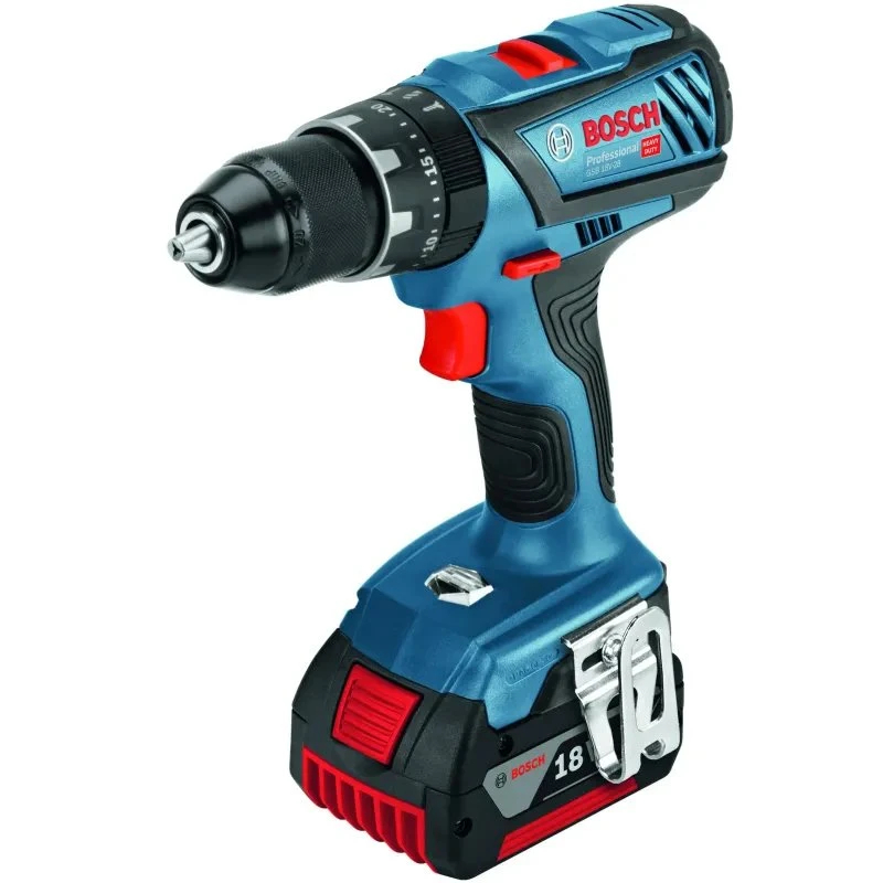 Bosch GSB 18V-28 Slagboremaskine 2x2Ah i L-Boxx