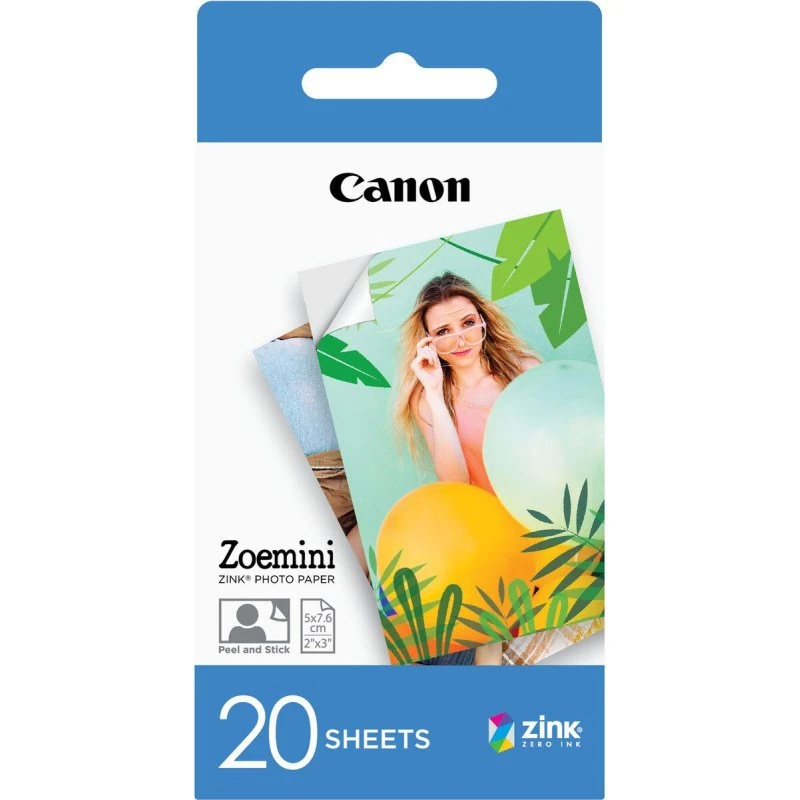 Canon ZP-2030 Zoemini ZINK fotopapir, 20 ark (5×7,6 cm)
