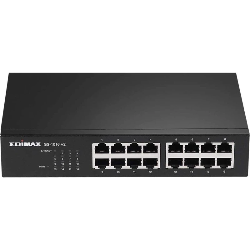 Edimax 16-Port Gigabit Switch (rack/desk/væg)