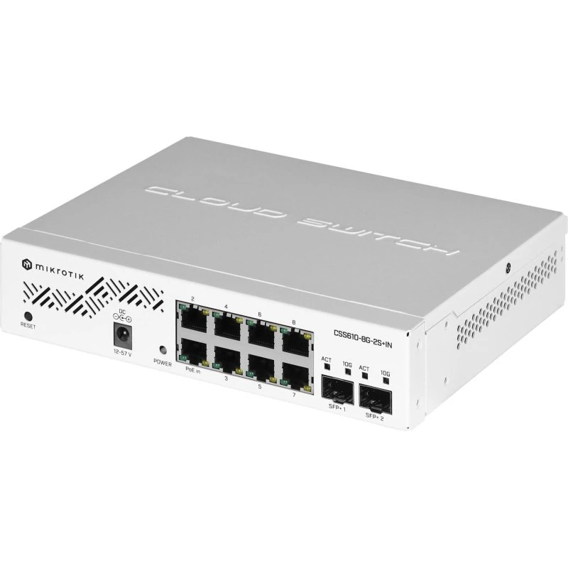 MikroTik CSS610-8G-2S+IN Cloud Smart Switch 8x1G 2x10G