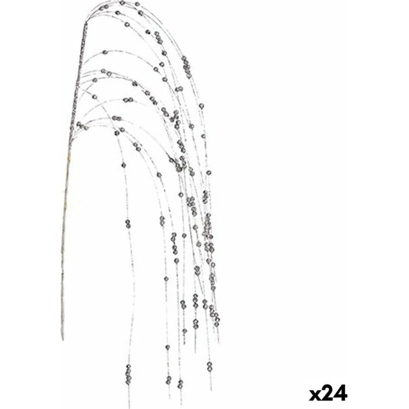 Sølvgren med kugler 100×3×5 cm — 24 stk.