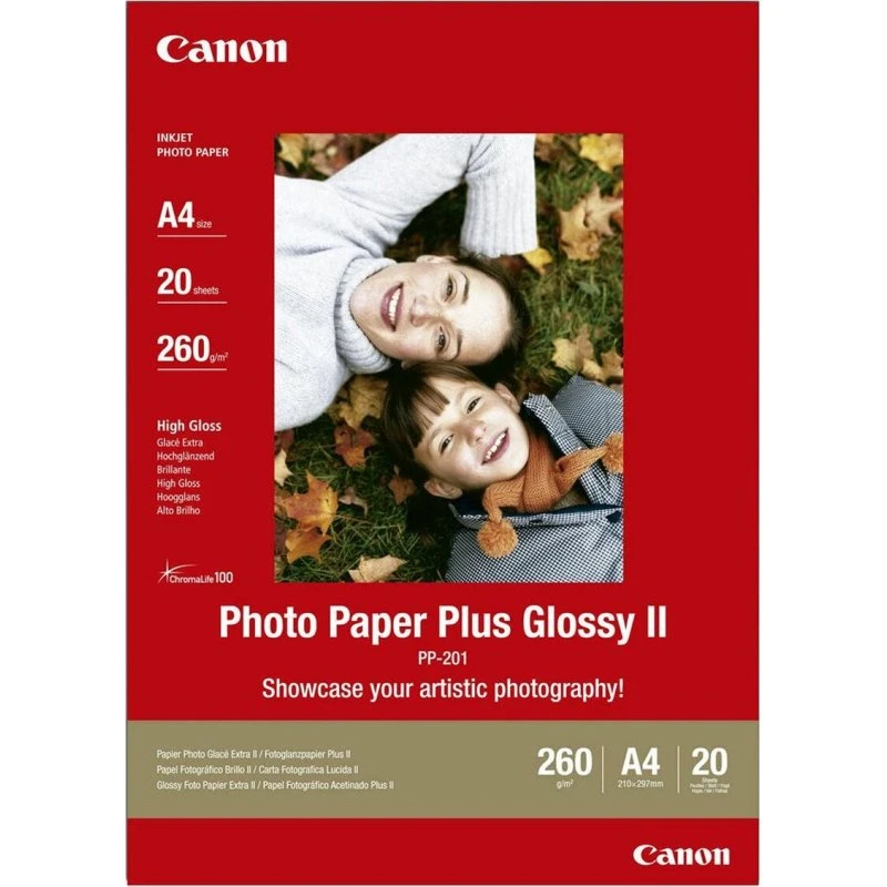 Canon Photo Paper Plus Glossy II A4 20 ark (PP-201)