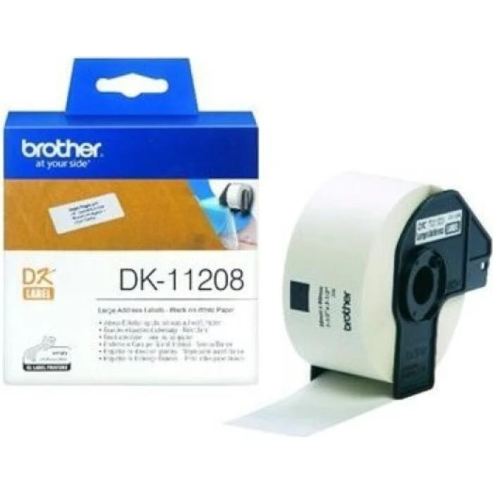 Brother DK-11208 etiketter 38x90 mm, 400 stk