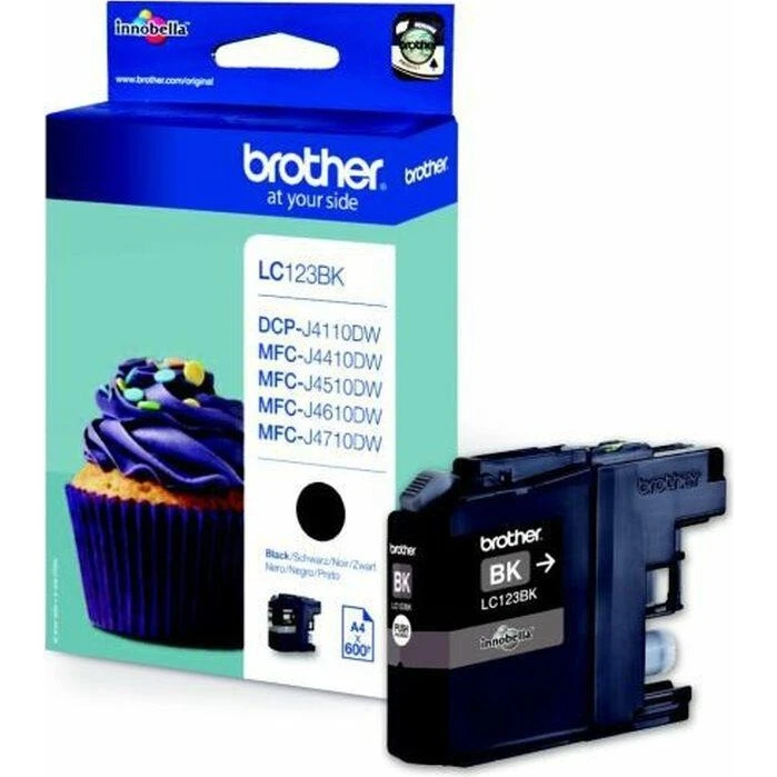 Brother LC123BK Sort - Original XL 600 sider