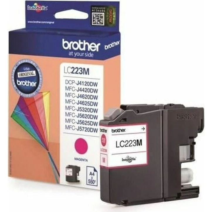 Brother LC223M original blækpatron – Magenta, 550 sider