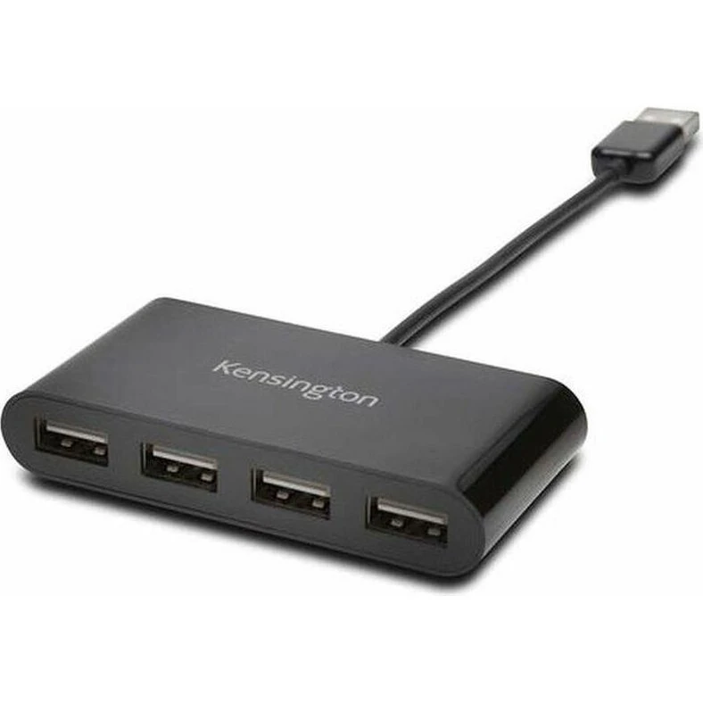 Kensington USB 2.0 4-port hub K39120EU - sort