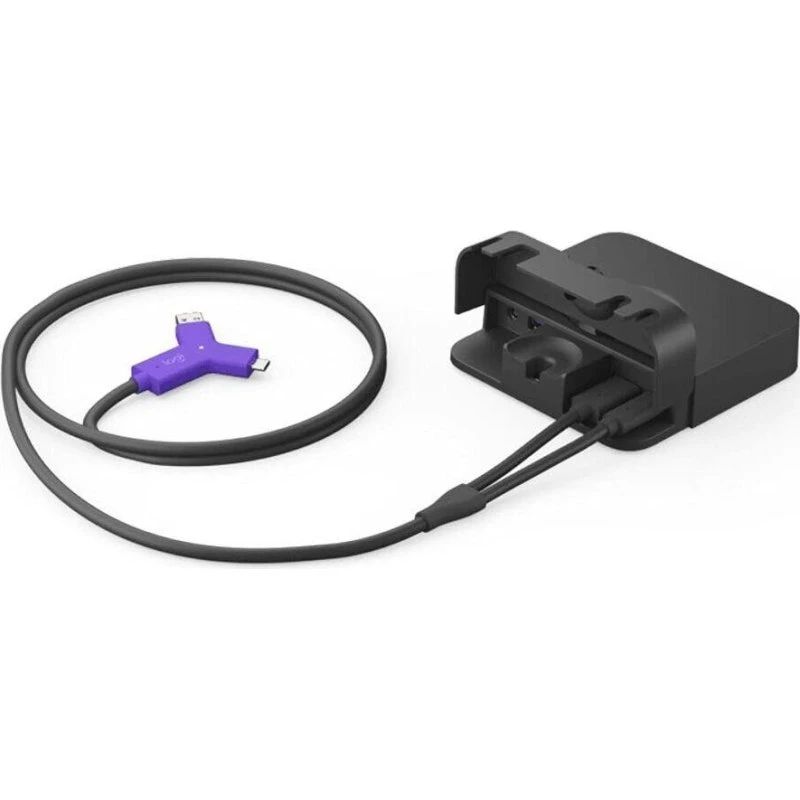 Logitech Swytch Hub – USB/HDMI til videomøder (sort)