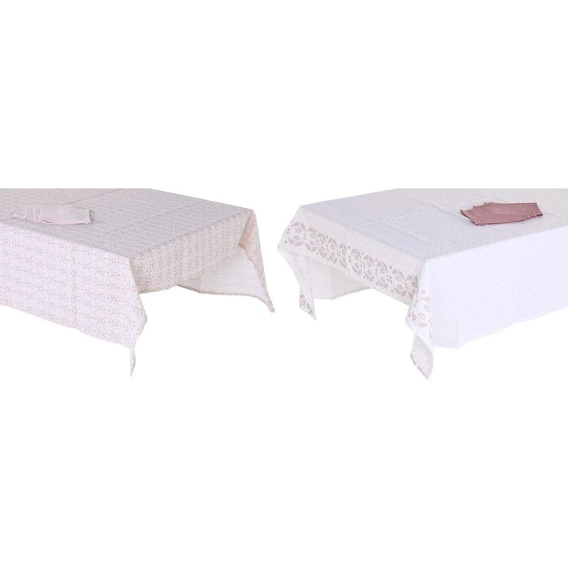 Dug 150×250 cm pink/hvid – 2 sæt