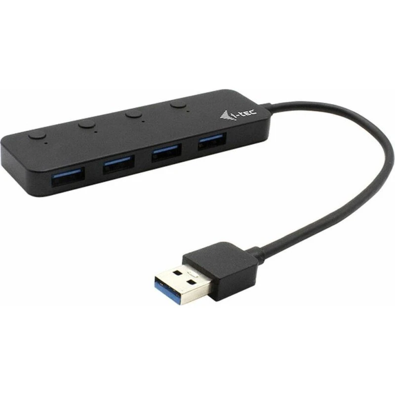 i-tec 4-Port USB 3.2 Gen 1 Hub med individuelle On/Off (Metal)