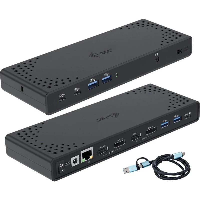 i-Tec CADUA4K USB-C/Thunderbolt Dock 4-skærm, 130W