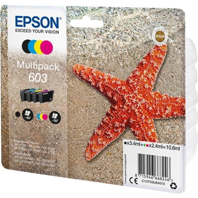 Epson 603 Multipak - Originale blækpatroner (4 stk)