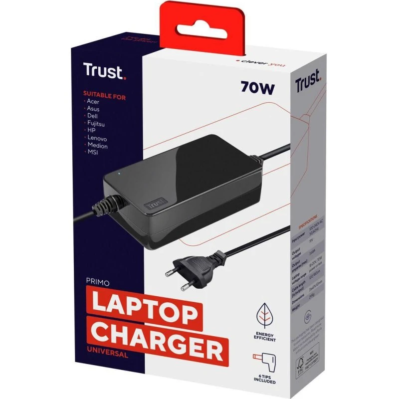 Trust Primo Universal Laptopoplader 70W (EU-stik)