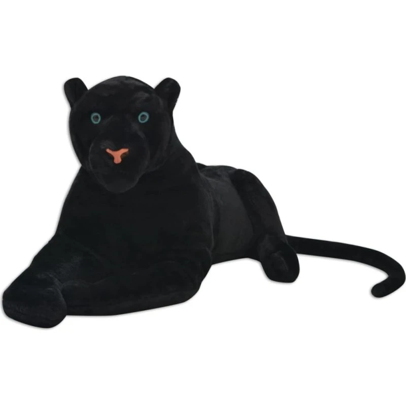 XXL plyspanter - sort krammedyr og dekoration