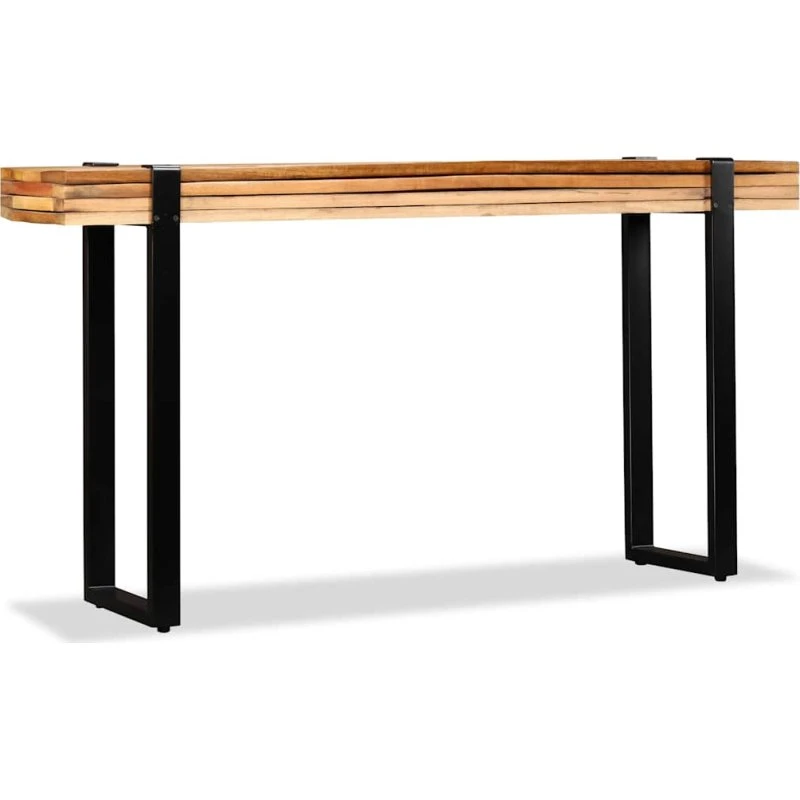 Konsolbord i massivt genanvendt træ – justerbart