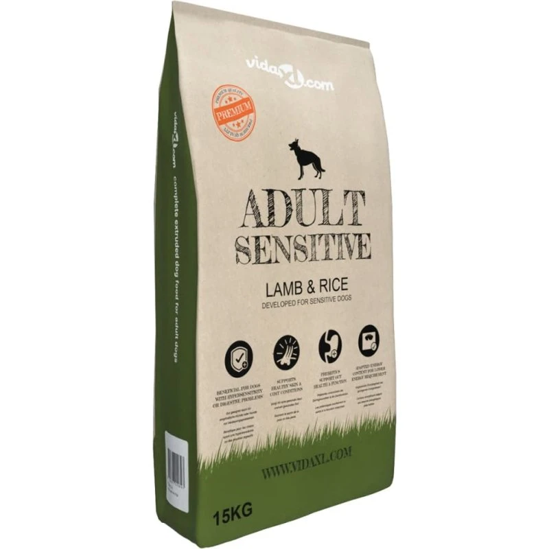 Luksustørfoder Adult Sensitive Lam & Ris 15 kg