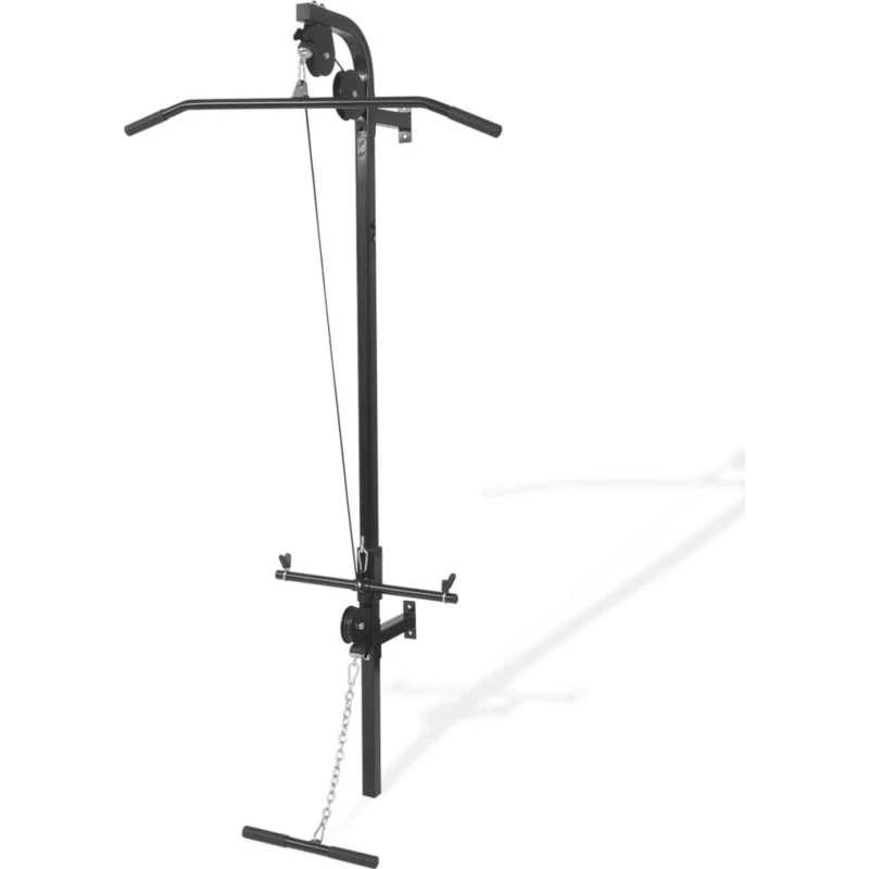 Vægmonteret home gym med 2 pull-up stænger