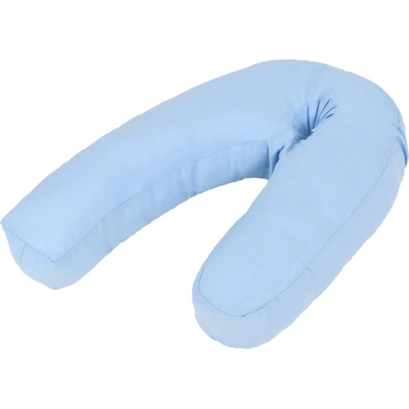 J-formet graviditetspude 54x(36–43) cm – blå