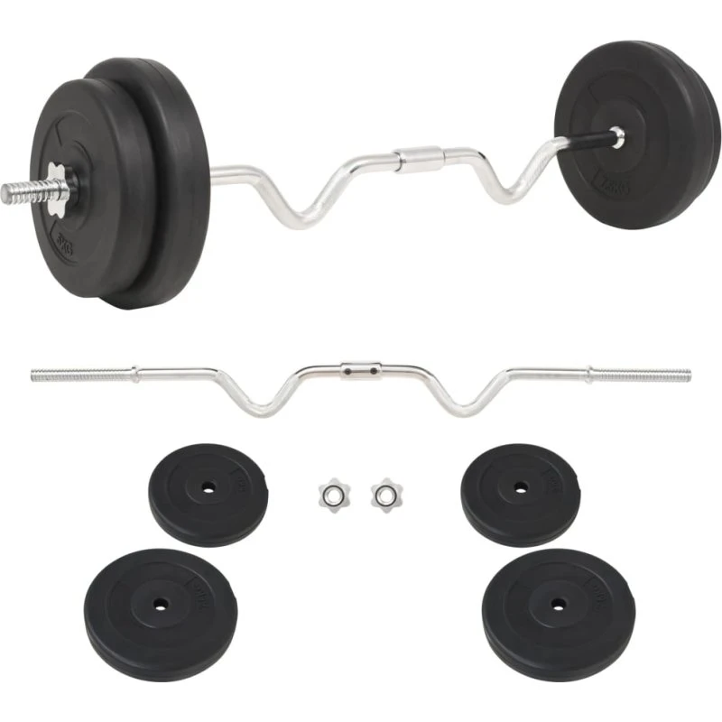 Vægtstangsæt 30 kg – inkl. 5,4 kg stang og låse