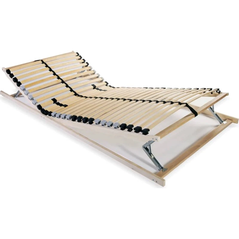 Lamelbund 28 lameller, 7 zoner 90x200 cm - bøgetræ