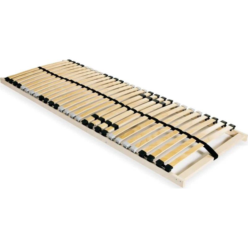 Lamelbund 70x200 cm — 28 lameller, 7 zoner (bøg/birk)