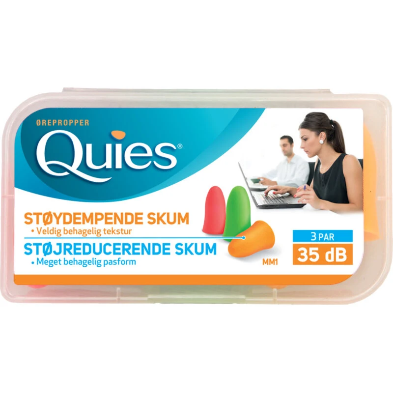 Quies Skum ørepropper 3 par (35 dB)