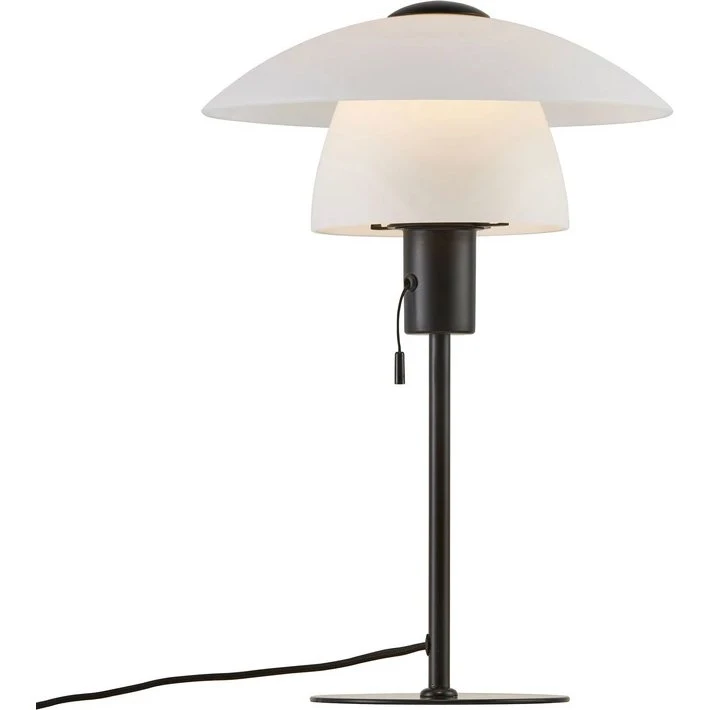 Nordlux Verona Bordlampe – Opalglas & Mat Sort