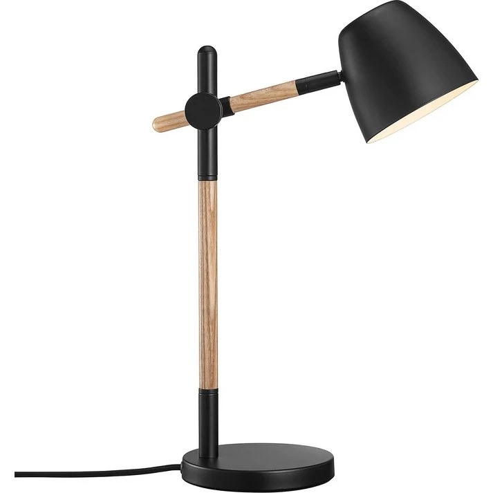 Nordlux Theo bordlampe - sort/asketræ
