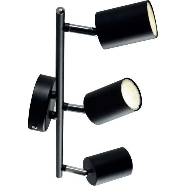 Nordlux Explore 3-spot loftlampe, sort