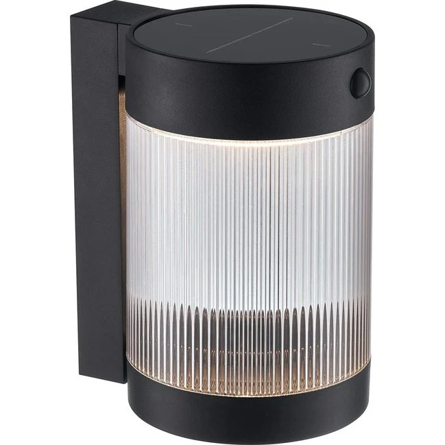 Nordlux Coupar Solar Udendørs Væglampe IP44 – Sort