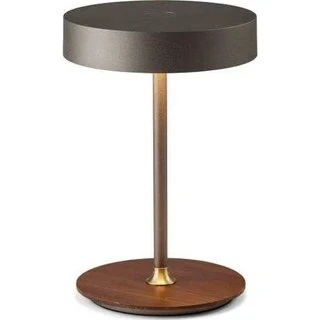 Halo Design On The Move Ø13 Genopladelig Bordlampe - Gun Black