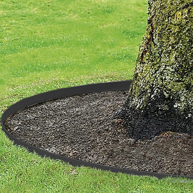 HORTUS metal bedafgrænser sort, galvaniseret 4 stk (118x13 cm)