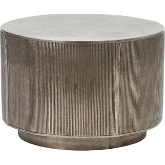 House Doctor Rota Sofabord Ø50 H35 - Børstet sølv